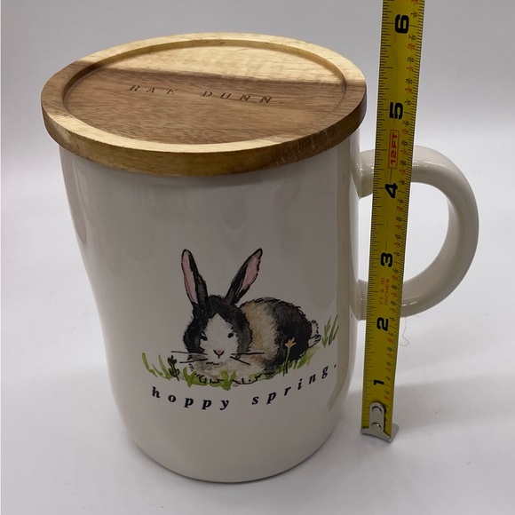 Rae Dunn hop to it cellar and Happy spring mug with lid. - Picture 4 of 6